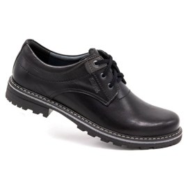 Kampol Chaussures homme en cuir 32/15 Noir le noir 2