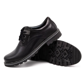 Kampol Chaussures homme en cuir 32/15 Noir 3