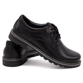 Kampol Chaussures homme en cuir 32/15 Noir le noir 4