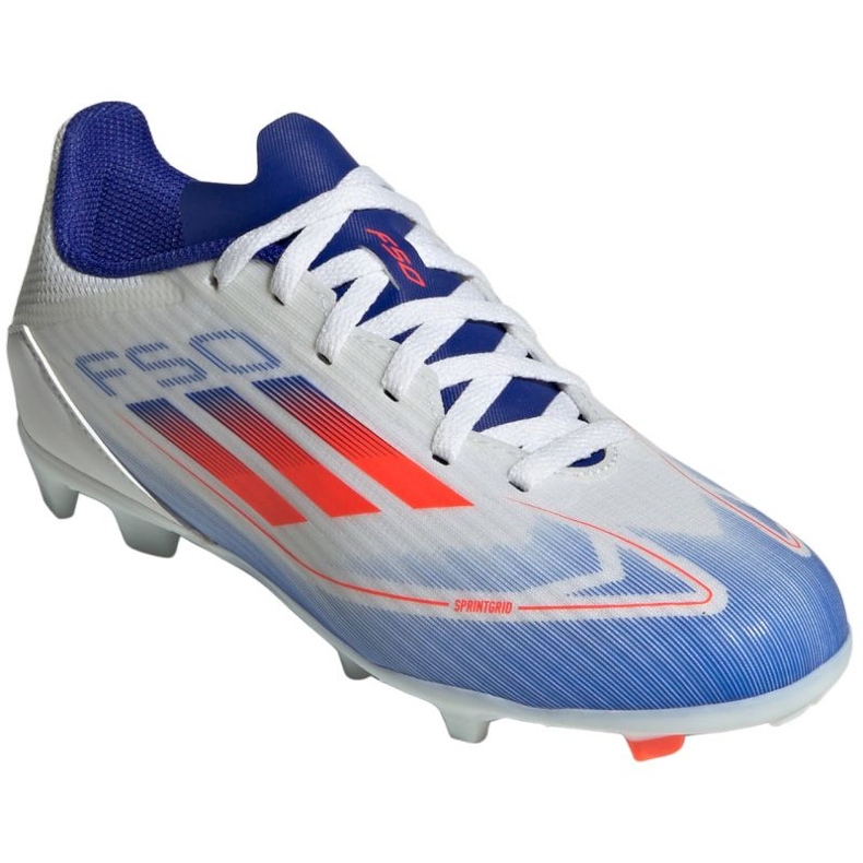 Chaussures de football Adidas F50 League FG/MG IF1367 blanche 1