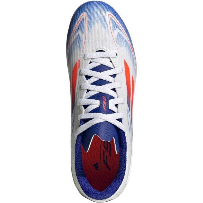 Chaussures de football Adidas F50 League FG/MG IF1367 blanche 3