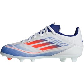 Chaussures de football Adidas F50 League FG/MG IF1367 blanche 4