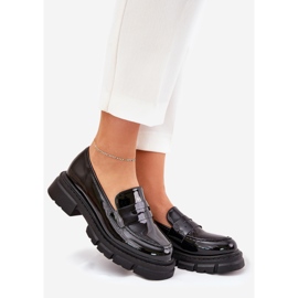 Mocassins Femme Vernis Noir 1