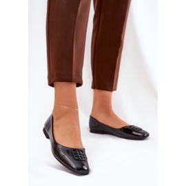 Ballerinas féminines élégantes peintes avec un détail noir décoratif Vinceza 17377 2