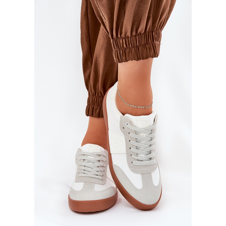 Sneakers féminins Big Star RR274371 White-Gray blanche 2