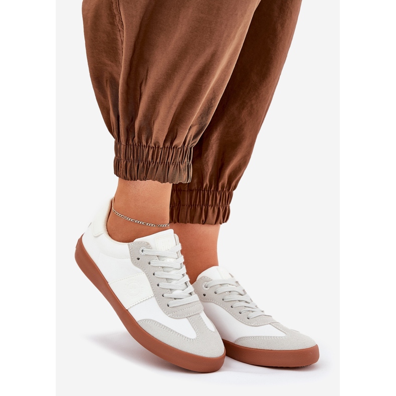 Sneakers féminins Big Star RR274371 White-Gray blanche 1