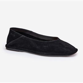 Ballerines en daim féminin Big Star RR274080 Black le noir 4