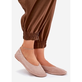 Ballerines en daim féminin Big Star RR274081 rose 1