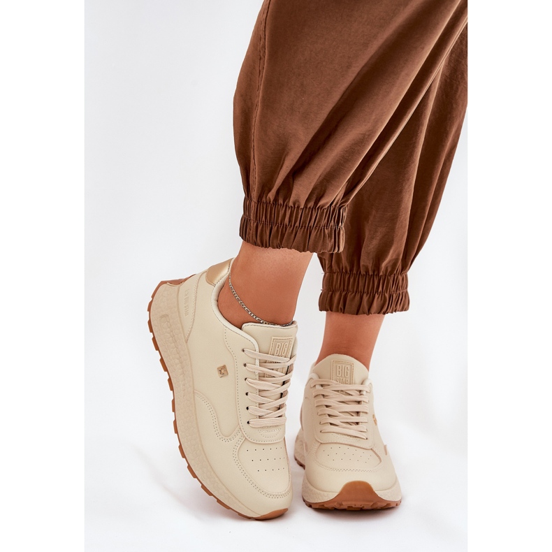 Chaussures de sport féminines légères Big Star RR274630 Système beige beige Hi-Polish 2 Chaussures de sport féminines légères Big Star RR274630 Système beige beige Hi-Polish 2