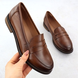 Chaussures Locs de femmes Lords Brown Potocki SZ12573 brun 1