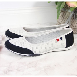 Ballerines ajourées en cuir Filippo W PAW198A blanc blanche 11