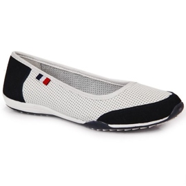 Ballerines ajourées en cuir Filippo W PAW198A blanc blanche 13