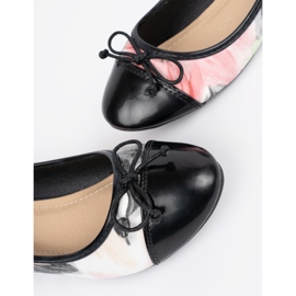 Ballerines colorées avec un nez noir multicolore 2