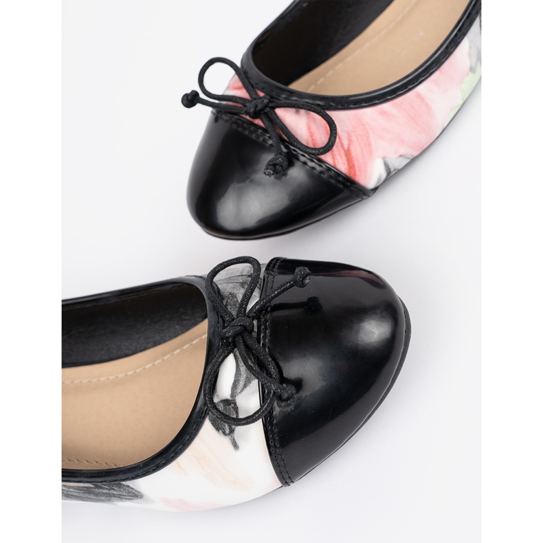Ballerines colorées avec un nez noir multicolore 2
