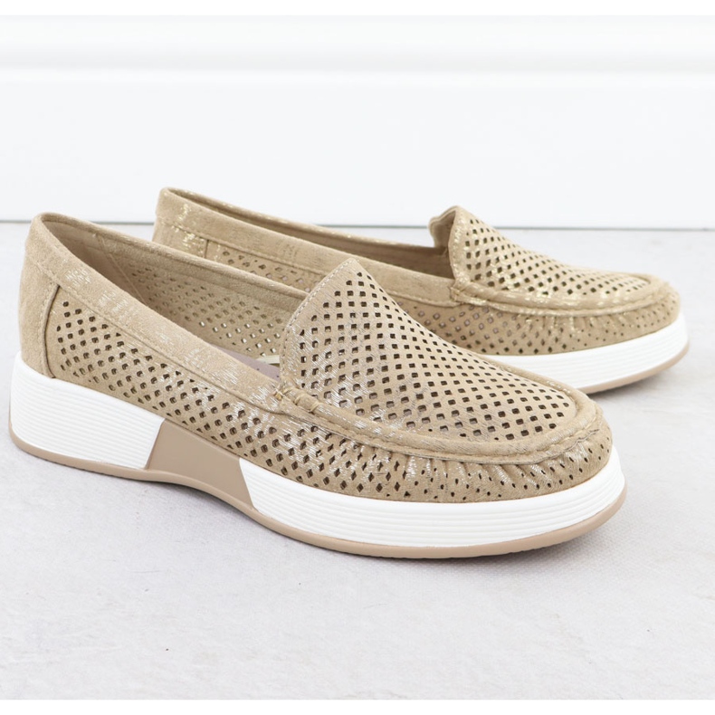 Chaussures ouvertes pour femmes sur la plateforme Golden Sergio Leone 094H d'or 2