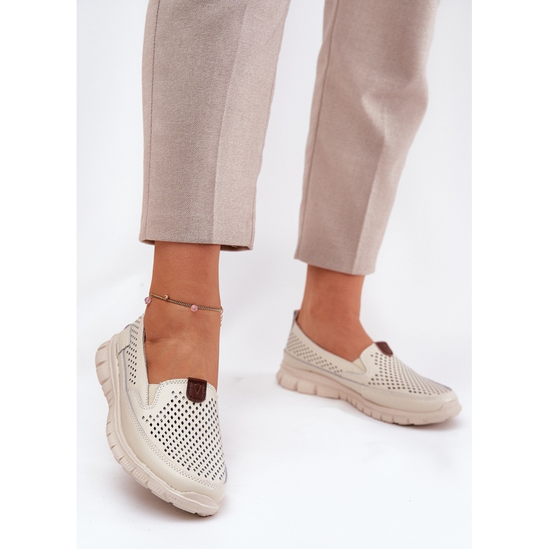 Openwork Vinceza 95336 Ballerines naturelles beige 2