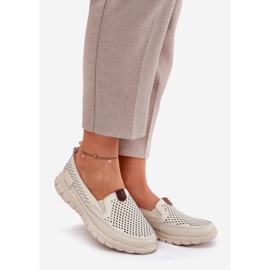 Openwork Vinceza 95336 Ballerines naturelles beige 1