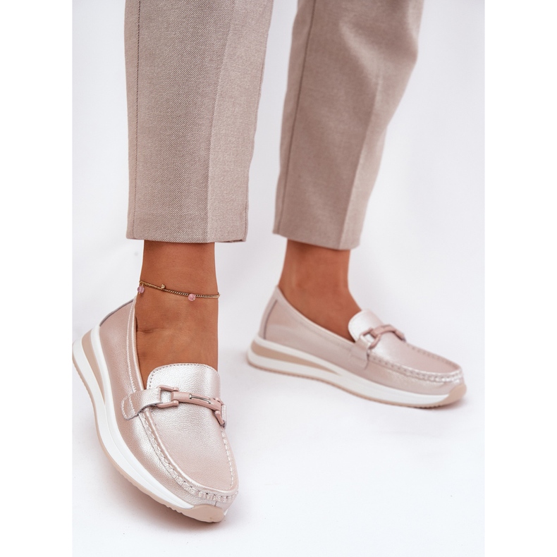 S.Barski Mandards en cuir féminin S. Barski GR51-598 Perle rose 2