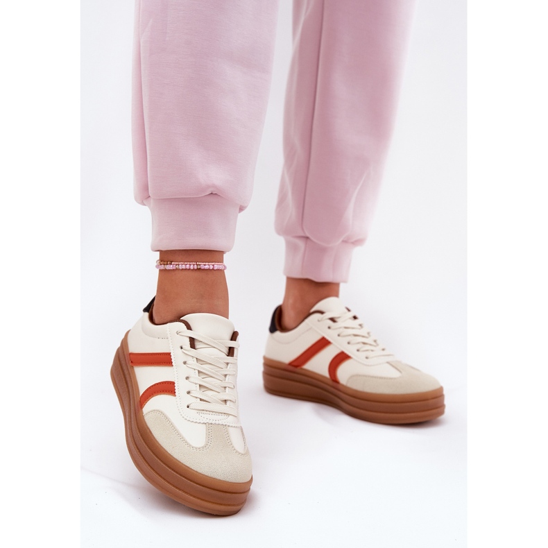 Evento Baskets à plateforme pour femmes, beige 2 Evento Baskets à plateforme pour femmes, beige 2