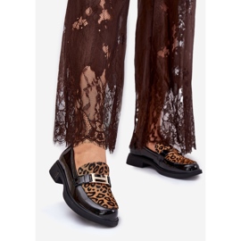 Cuir Verni Mocasins Leopard Vinceza 66790 noir le noir 1 Cuir Verni Mocasins Leopard Vinceza 66790 noir le noir 1