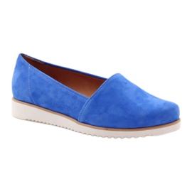 Badura Chaussures en cuir des femmes bleues 1