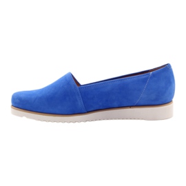 Badura Chaussures en cuir des femmes bleues 2