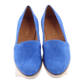 Badura Chaussures en cuir des femmes bleues 4