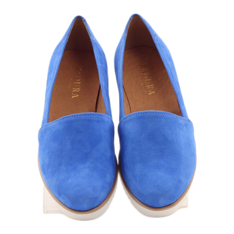 Badura Chaussures en cuir des femmes bleues 4