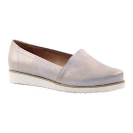 Chaussures femme Badura beige et or doré 1