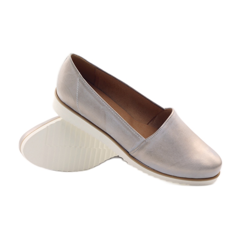 Chaussures femme Badura beige et or d'or 3