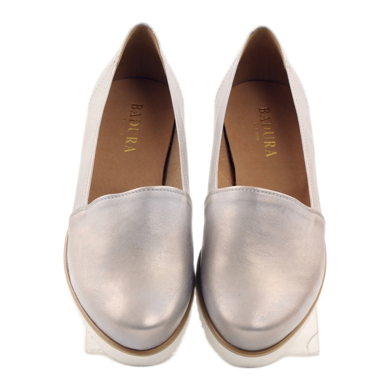 Chaussures femme Badura beige et or d'or 4