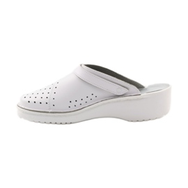 Chaussons orthopédiques médicaux compensés blancs blanche 2