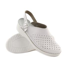 Chaussons orthopédiques médicaux compensés blancs blanche 3