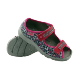 Sandales fille Befado 969x119 prairie bleu marin rose gris 3