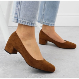 Pompes sur le bloc de daim Camel Sergio Leone PB291 brun 5