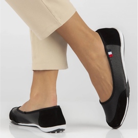 Filippo Baskets en cuir DP142 / 24 BK Noir perforé blanc 2