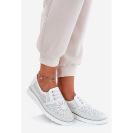 Evento Les chaussures de femmes ont glissé blanc 1