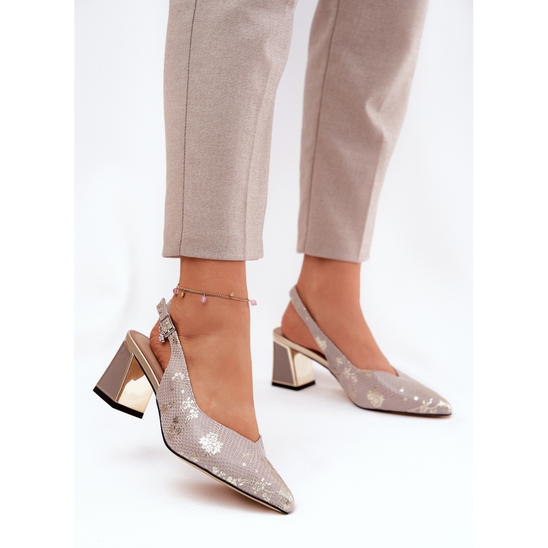 Sandales en cuir pour femmes sur le pilier avec des outils à nez élevé Vinceza 66733 Gold and Silver argent 2 Sandales en cuir pour femmes sur le pilier avec des outils à nez élevé Vinceza 66733 Gold and Silver argent 2