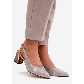 Sandales en cuir pour femmes sur le pilier avec des outils à nez élevé Vinceza 66733 Gold and Silver argent 1 Sandales en cuir pour femmes sur le pilier avec des outils à nez élevé Vinceza 66733 Gold and Silver argent 1