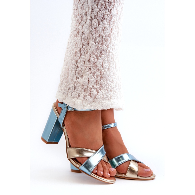 Seastar Sandales féminines écologiques sur le post bleu-or 1 Seastar Sandales féminines écologiques sur le post bleu-or 1