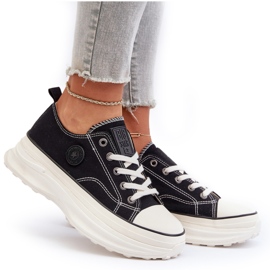 Sneakers pour femmes sur la semelle massive Big Star NN274125 Black noir 4