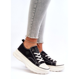 Sneakers pour femmes sur la semelle massive Big Star NN274125 Black noir 1