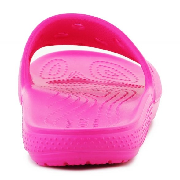 Tongs ouverts pour femmes Crocs Classic Slide 206121-6UB rose 3 Tongs ouverts pour femmes Crocs Classic Slide 206121-6UB rose 3