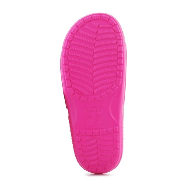 Tongs ouverts pour femmes Crocs Classic Slide 206121-6UB rose 4