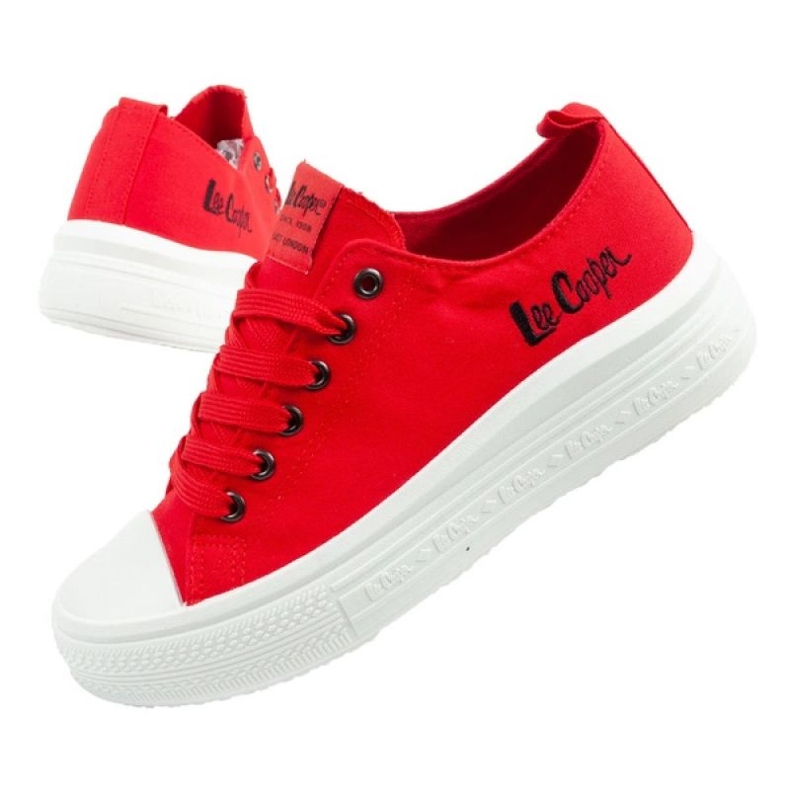 Lee Cooper LCW-25-44-2463L Sneakers rouge 1 Lee Cooper LCW-25-44-2463L Sneakers rouge 1