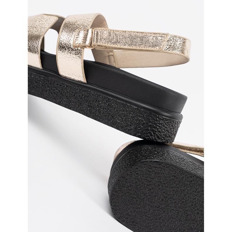 Goodin Sandales classiques sur la plate-forme d'or 1