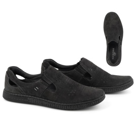 KOMODO Mocassin homme en cuir 864 Noir le noir 1