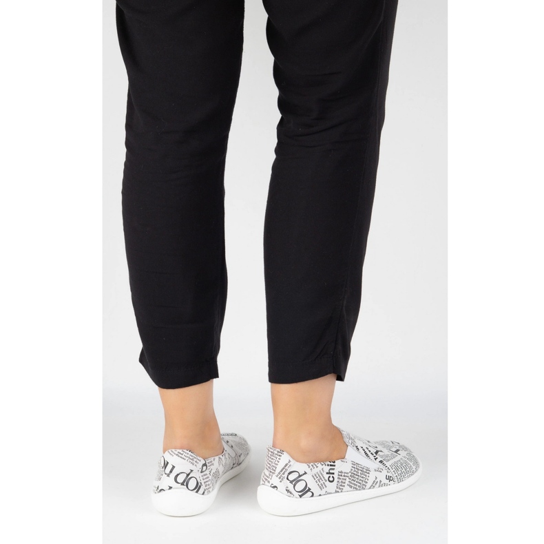 Pollonus Femmes en cuir pieds nus blanc 2