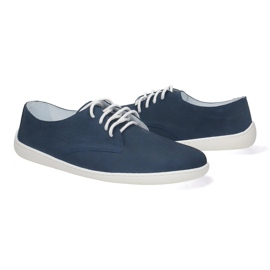Pollonus en cuir féminin Barefoot 5-1288-026 Navy Blue Samuel bleu 1