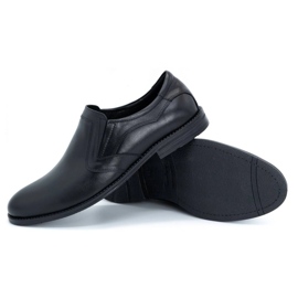 Olivier Chaussures élégantes en cuir pour hommes 283LU noir 2